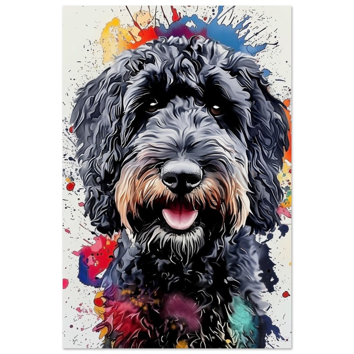 Custom Doodle Dog for Brenda, Dog Art Print