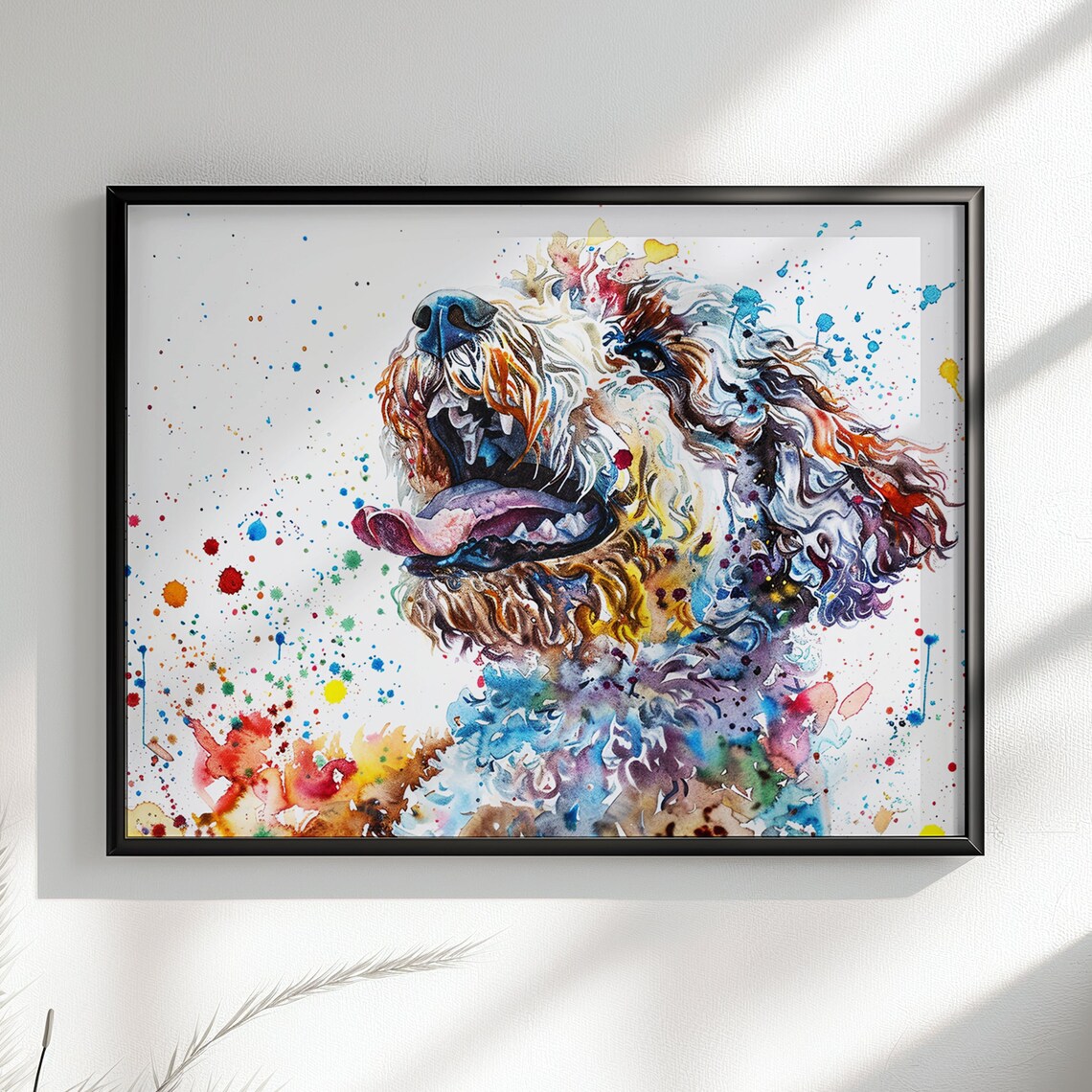Lagotto Romagnolo Watercolor Dog Art Print