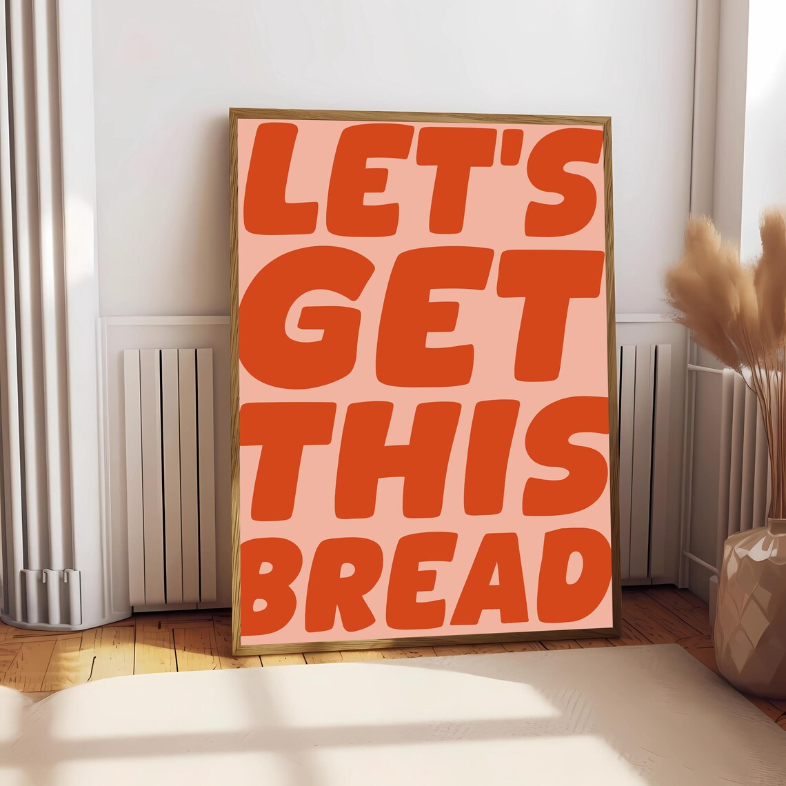 Lets Get This Bread Art Print, Preppy Boss Babe - Image 2