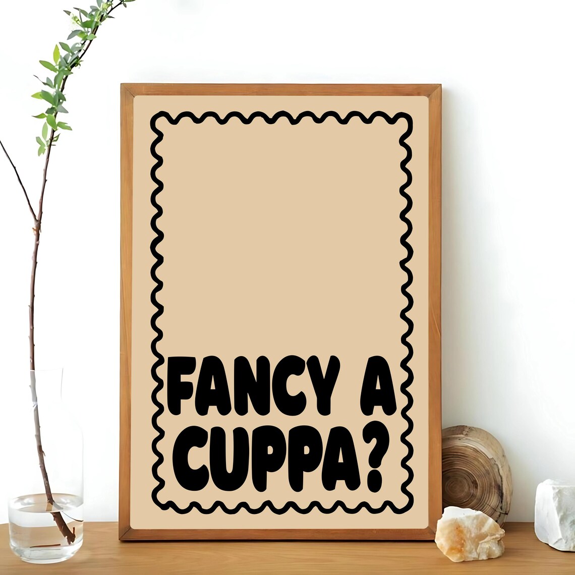 Fancy A Cuppa, Cute Tea Kitchen Art Print - Image 3