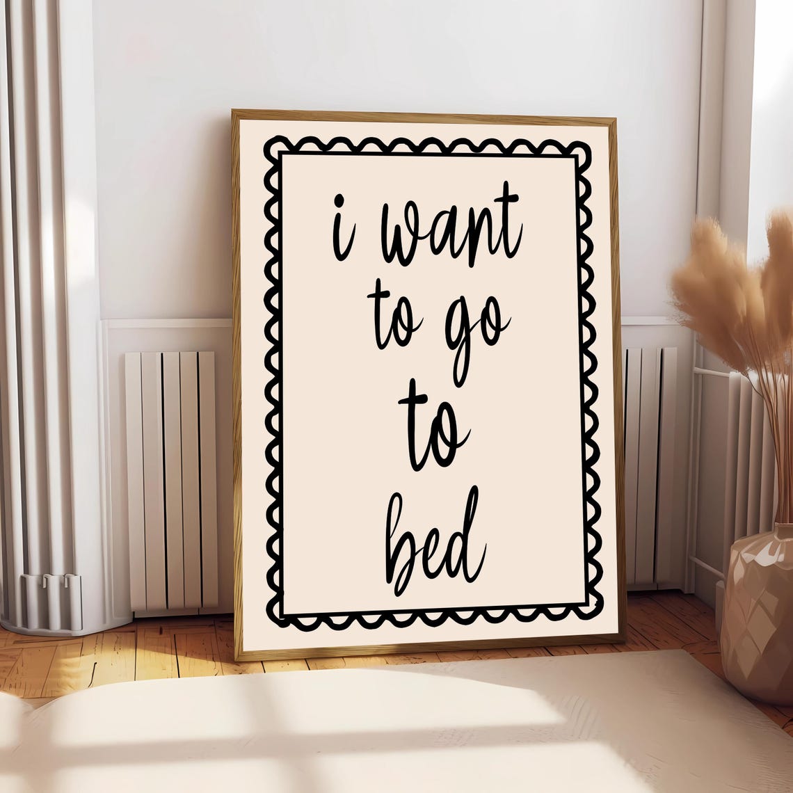 I Want To Go To Bed, Boho Bedroom Art - Image 2