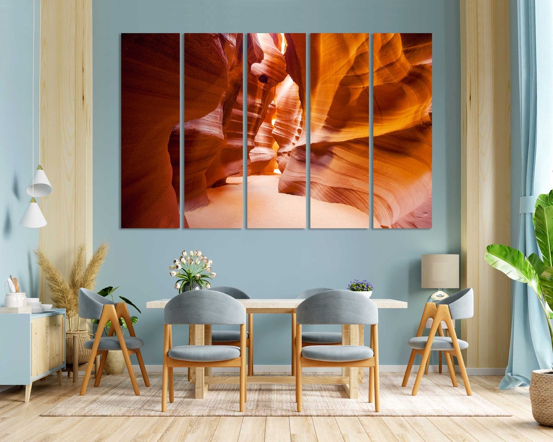 Antelope Canyon Arizona Orange Wave Rock Slot Canyon Walls Poster - Image 3