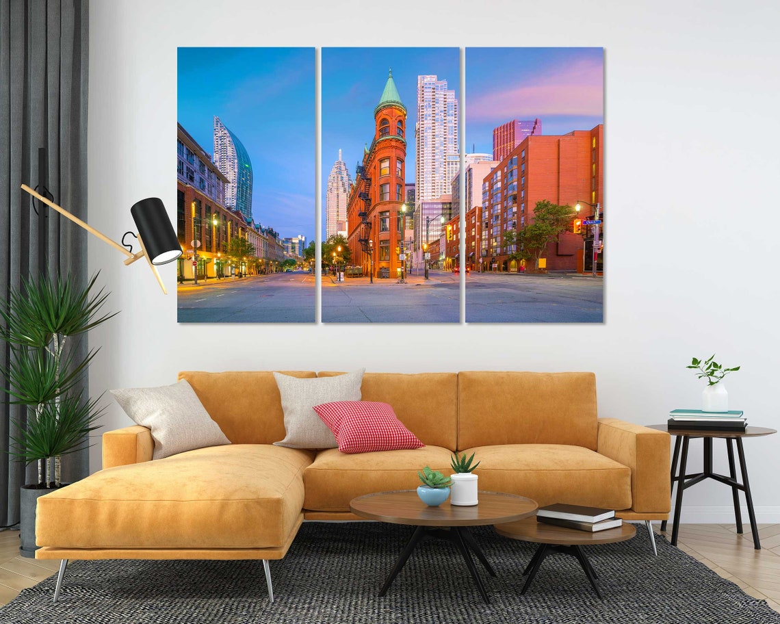 Toronto Gooderham Building Historic Street Sunset City Poster - Image 5