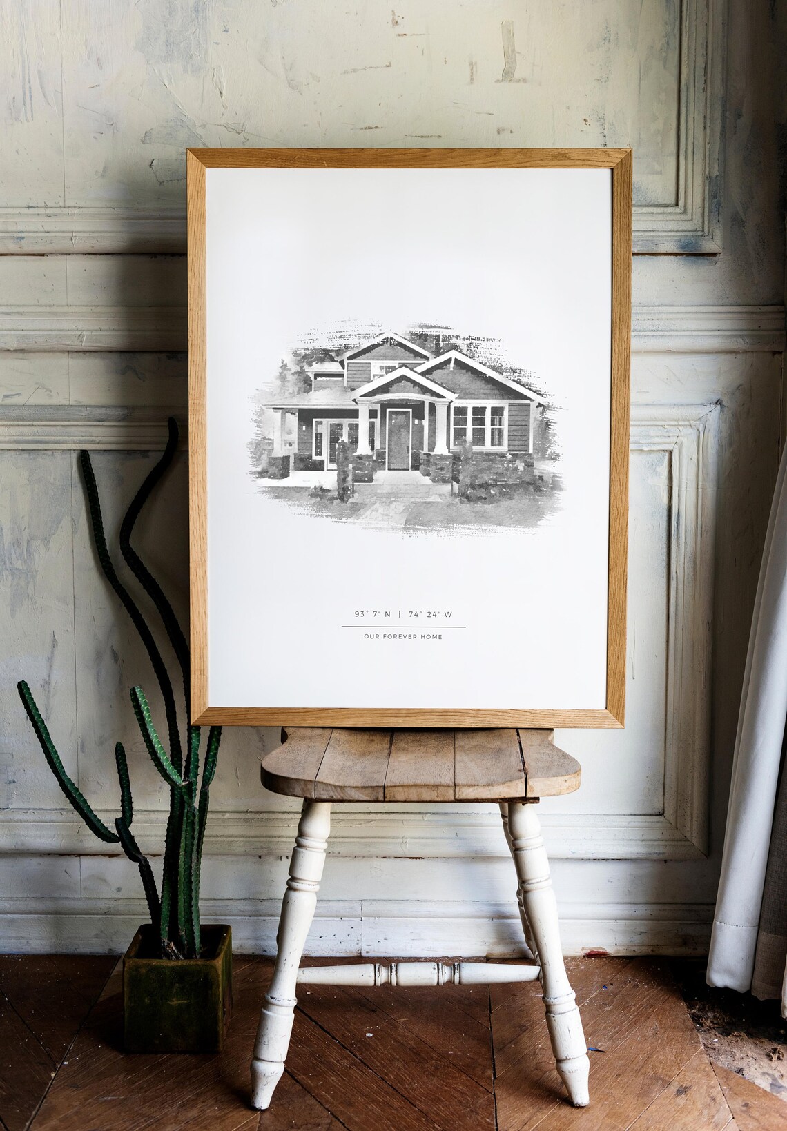 Custom House Portrait Watercolor Home Illustration - Image 4