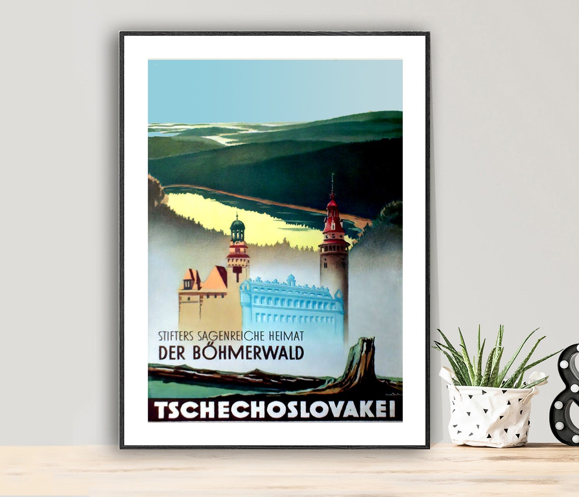 Stifters Sagenreiche Heimat Der Bohmerwald Tschechoslovakei Poster