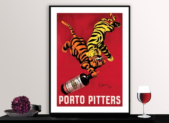 Porto Pitters Vintage Fooddrink Travel Poster