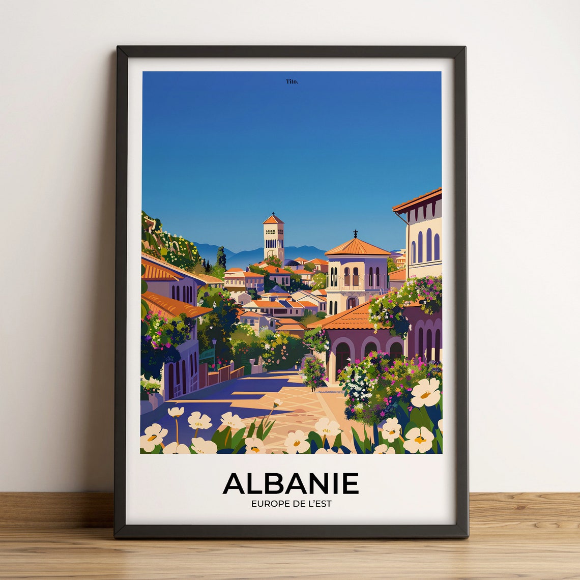 Albania Poster Albania Travel Poster Albania Art Print Albania Poster Albania In Europe Customizable Gift