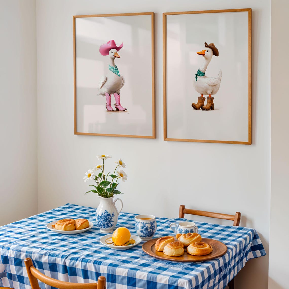 Cowboy Goose in a Hat Boots and a Bandana Western Decor Poster - Image 7