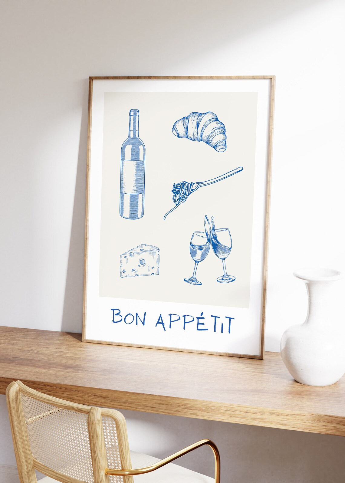 Bon Appetit Kitchen Food and Wine Art Print - Image 2
