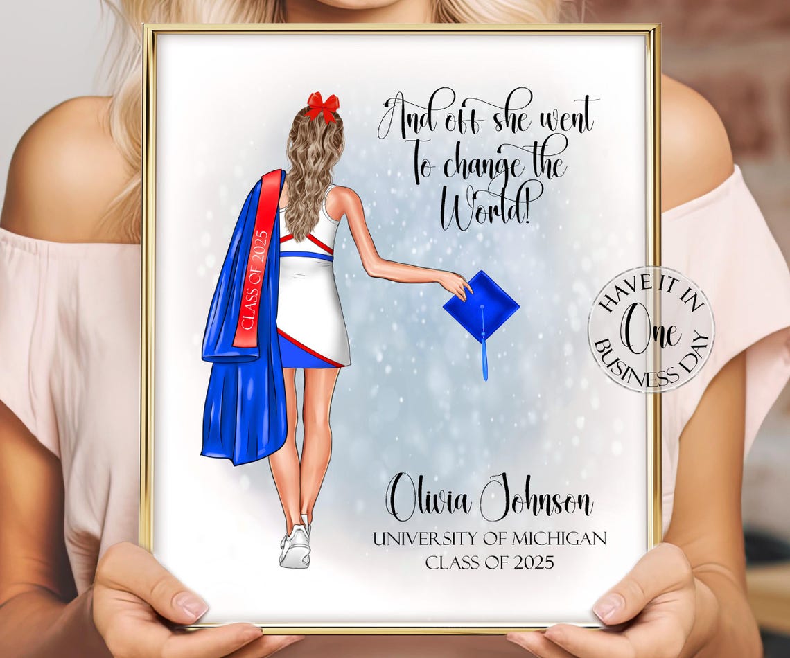 Personalized Senior Cheerleader Gift Cheer Senior Night Gift Senior Cheer Gifts Cheerleader Graduation Gift Custom Cheer Graduation Gift