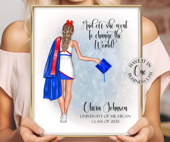 Personalized Senior Cheerleader Gift Cheer Senior Night Gift Senior Cheer Gifts Cheerleader Graduation Gift Custom Cheer Graduation Gift