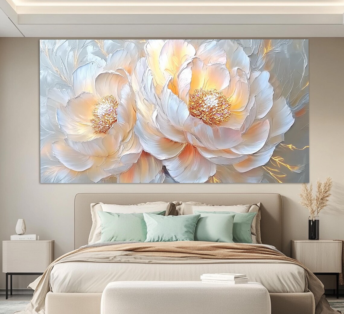 Soft Tones Peonies, Abstract Floral Art Print - Image 5