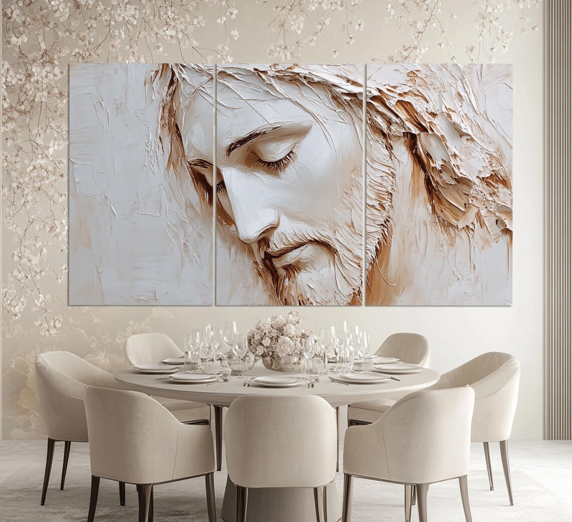 Minimalist Jesus Christ Art Print, Religious Decor - Image 3