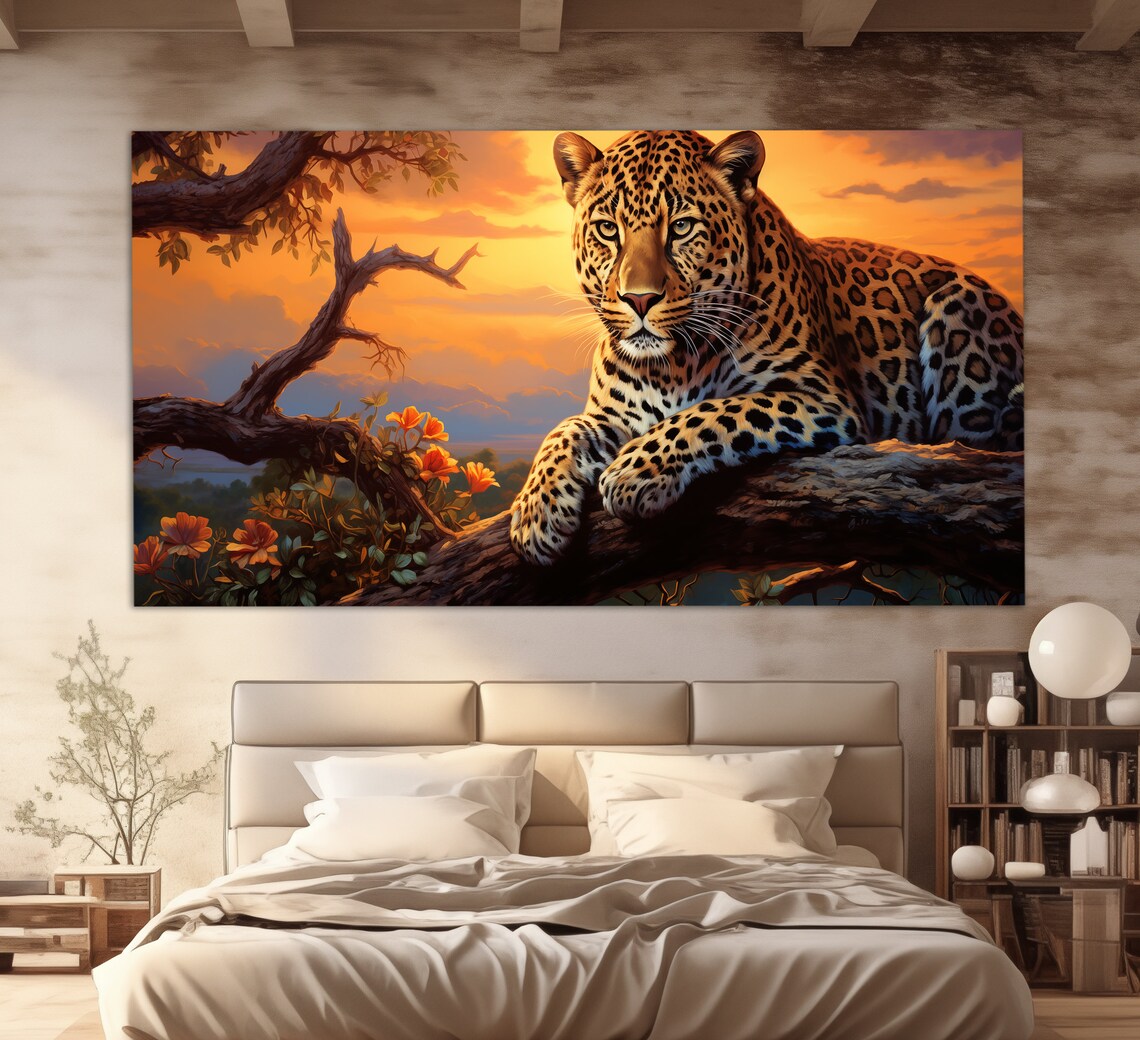 Leopard Painting, Wild Animals Art Print