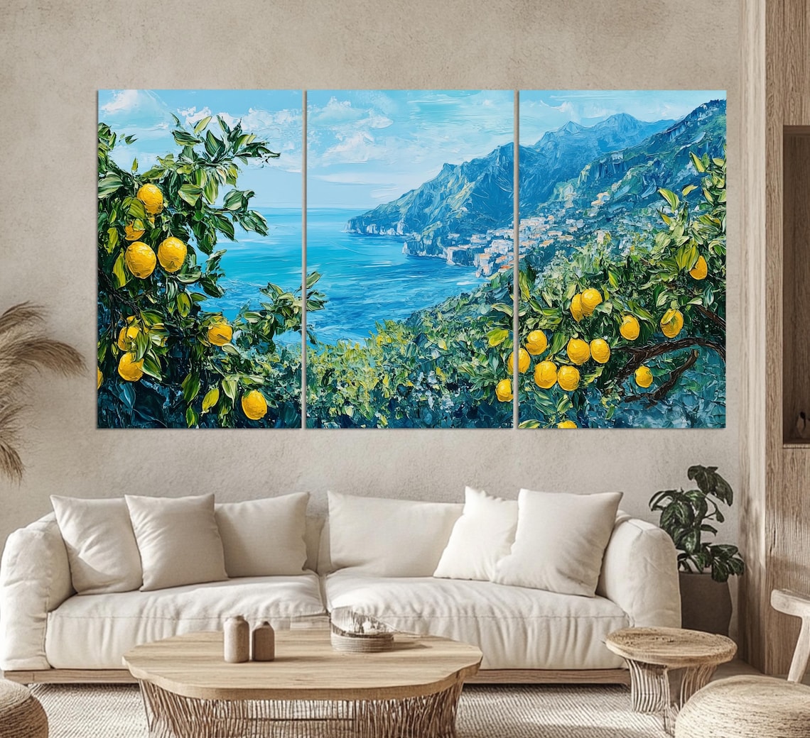 Amalfi Lemon Groves, Vintage Italy Travel Poster - Image 3