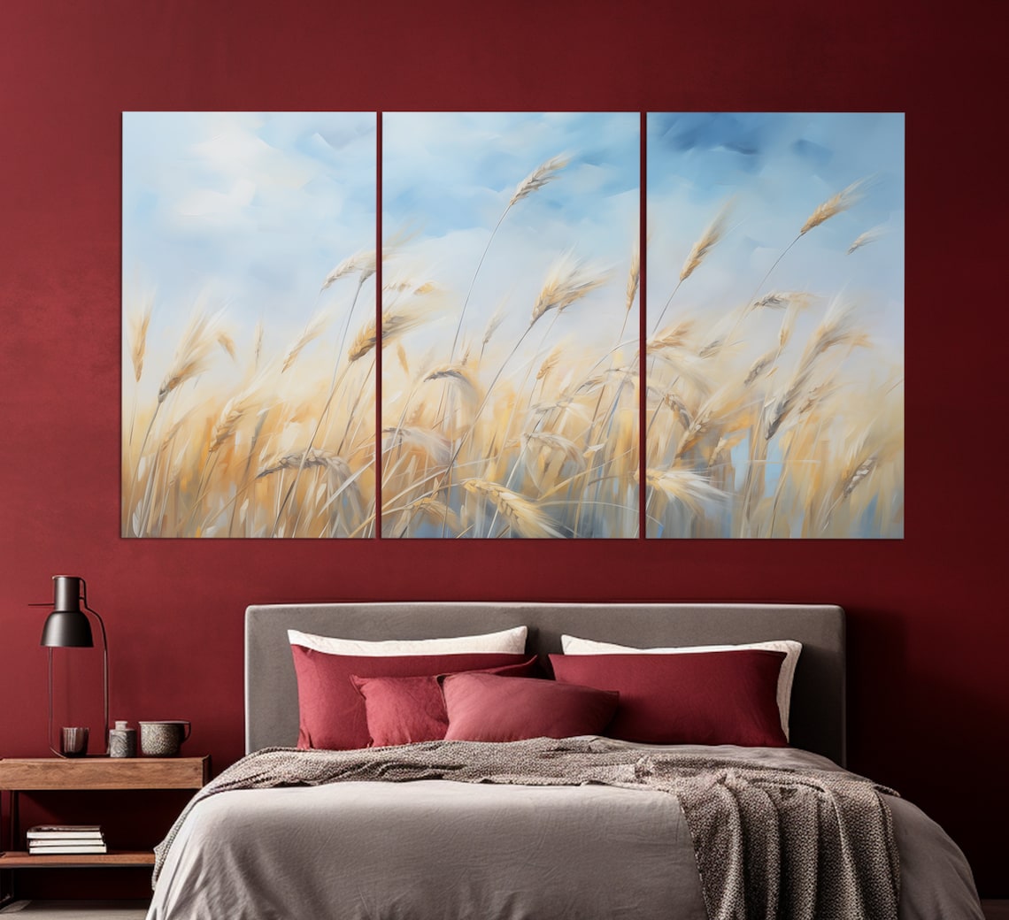 Abstract Wheat Field Art Print, Farmhouse Neutral - Image 6