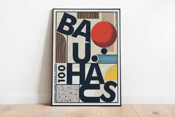 Bauhaus Exhibition Poster Bauhaus 1923 Ausstellung Print Bauhaus Exhibition Home Decor Art Exhibition Wall Decor