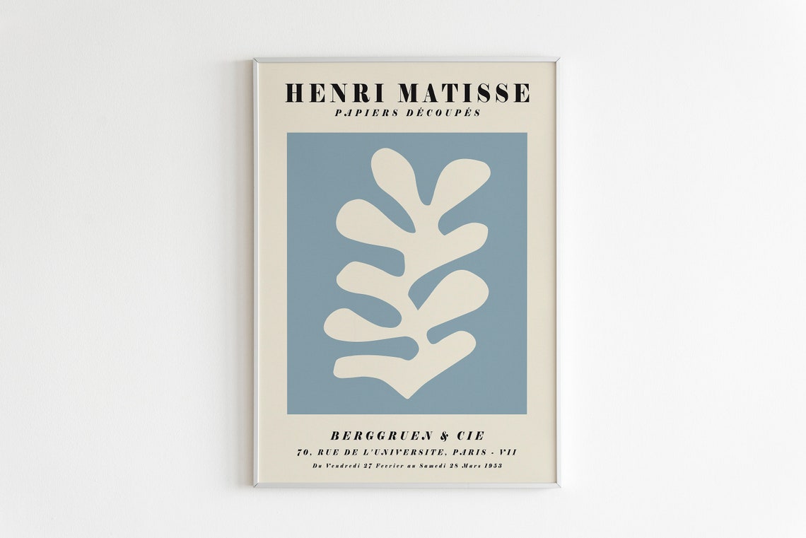 Henri Matisse Papiers Decoupes Leaf Cut Out 1953 Paris Art Poster - Image 3
