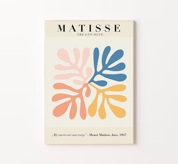 Henri Matisse Jazz 1947 Colorful Cut Outs Exhibition Art Poster
