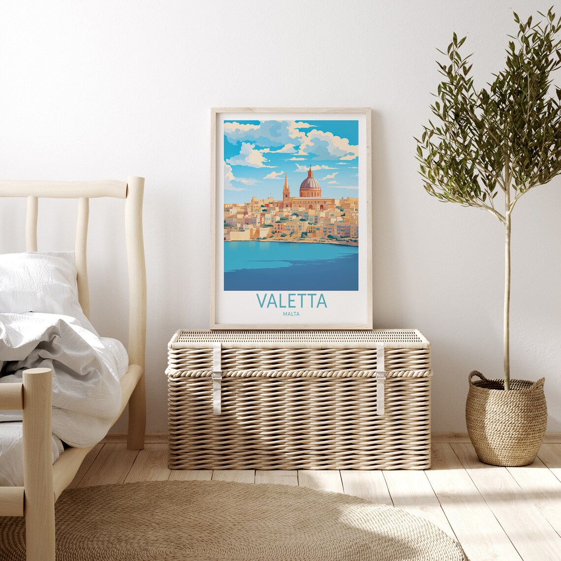 Valletta Malta Travel Poster, European City Print - Image 3