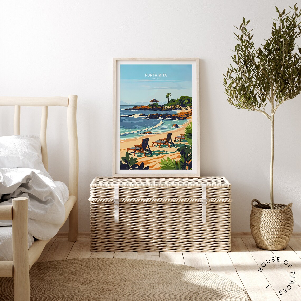Punta Mita Travel Poster, Mexico Coast Wall Decor - Image 3