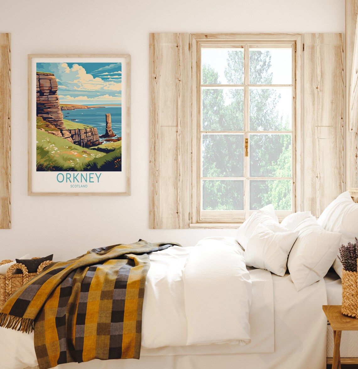 Orkney Travel Poster, Scotland Art Print - Image 2