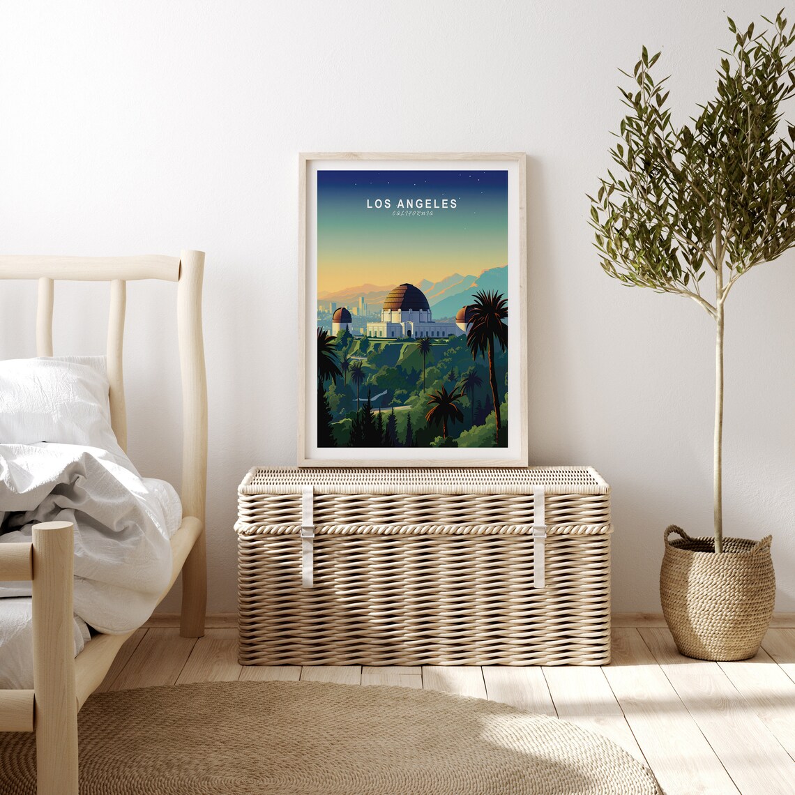 Los Angeles Travel Poster, Griffith Observatory Art Print - Image 3