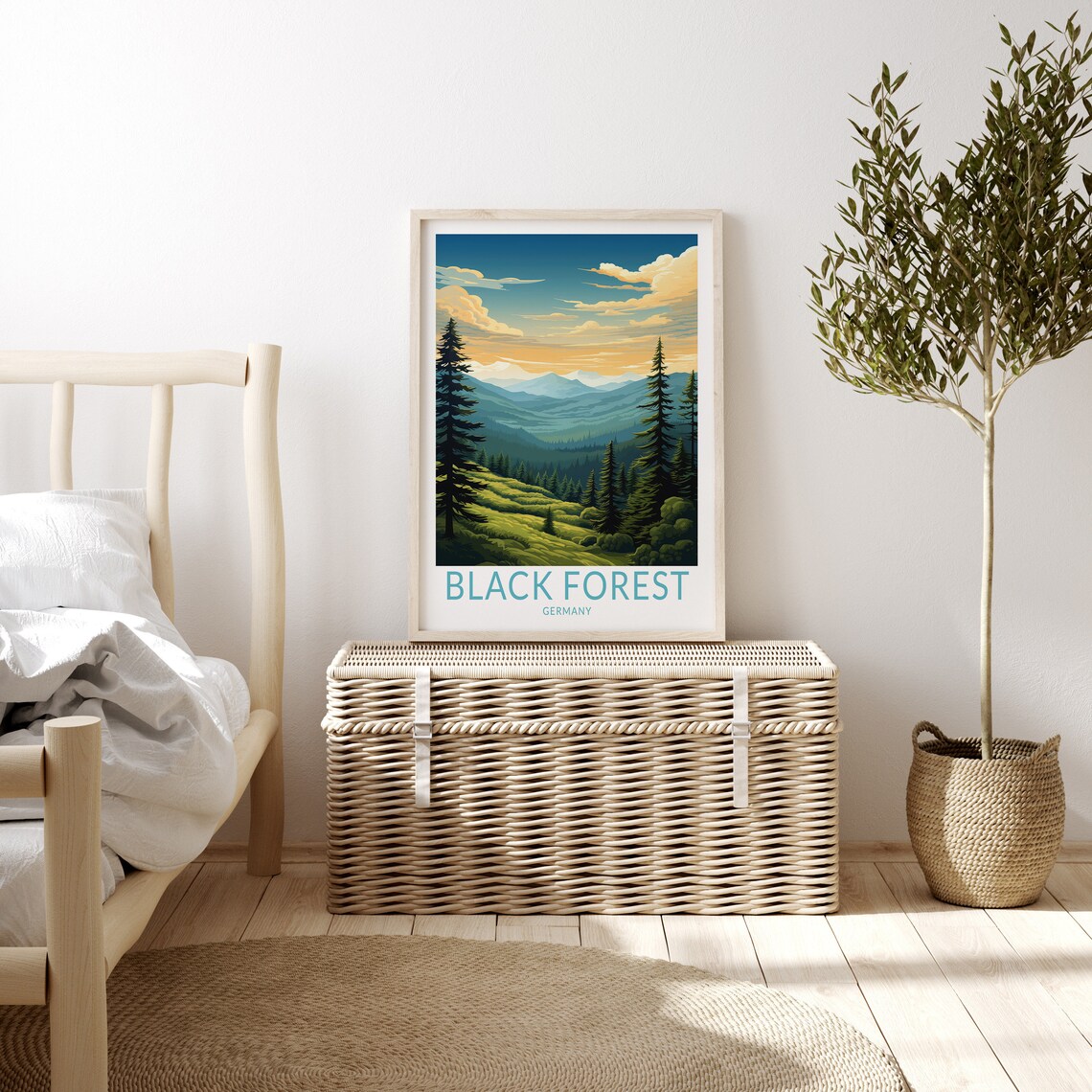 Black Forest Germany Travel Poster, Europe Travel Poster - Image 3