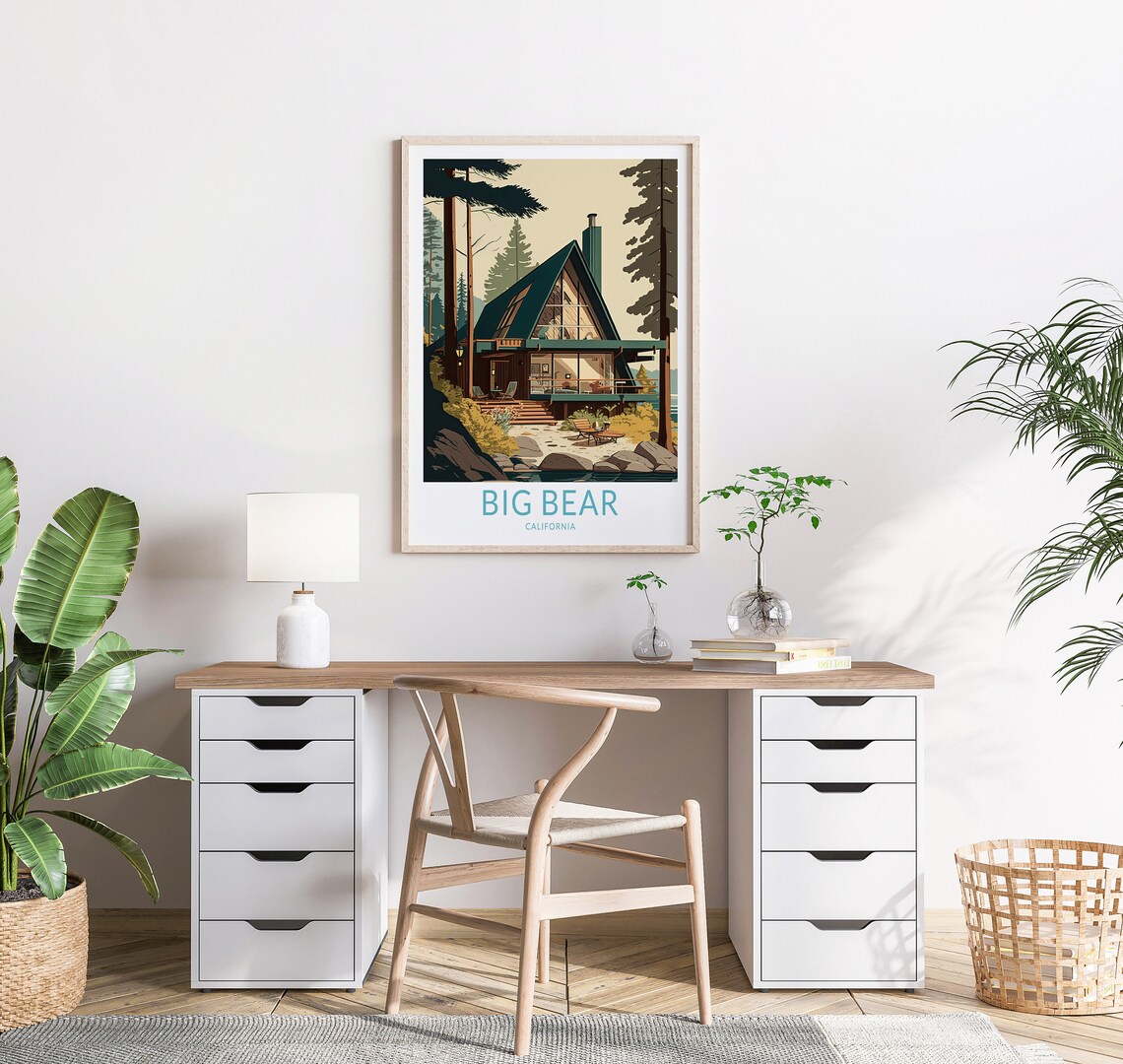 Big Bear Travel Poster, California Wall Art Print - Image 2