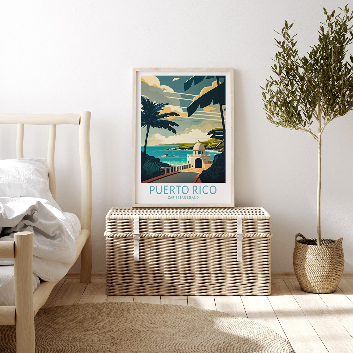 Puerto Rico Travel Poster, Caribbean Island Wall Art - Image 3