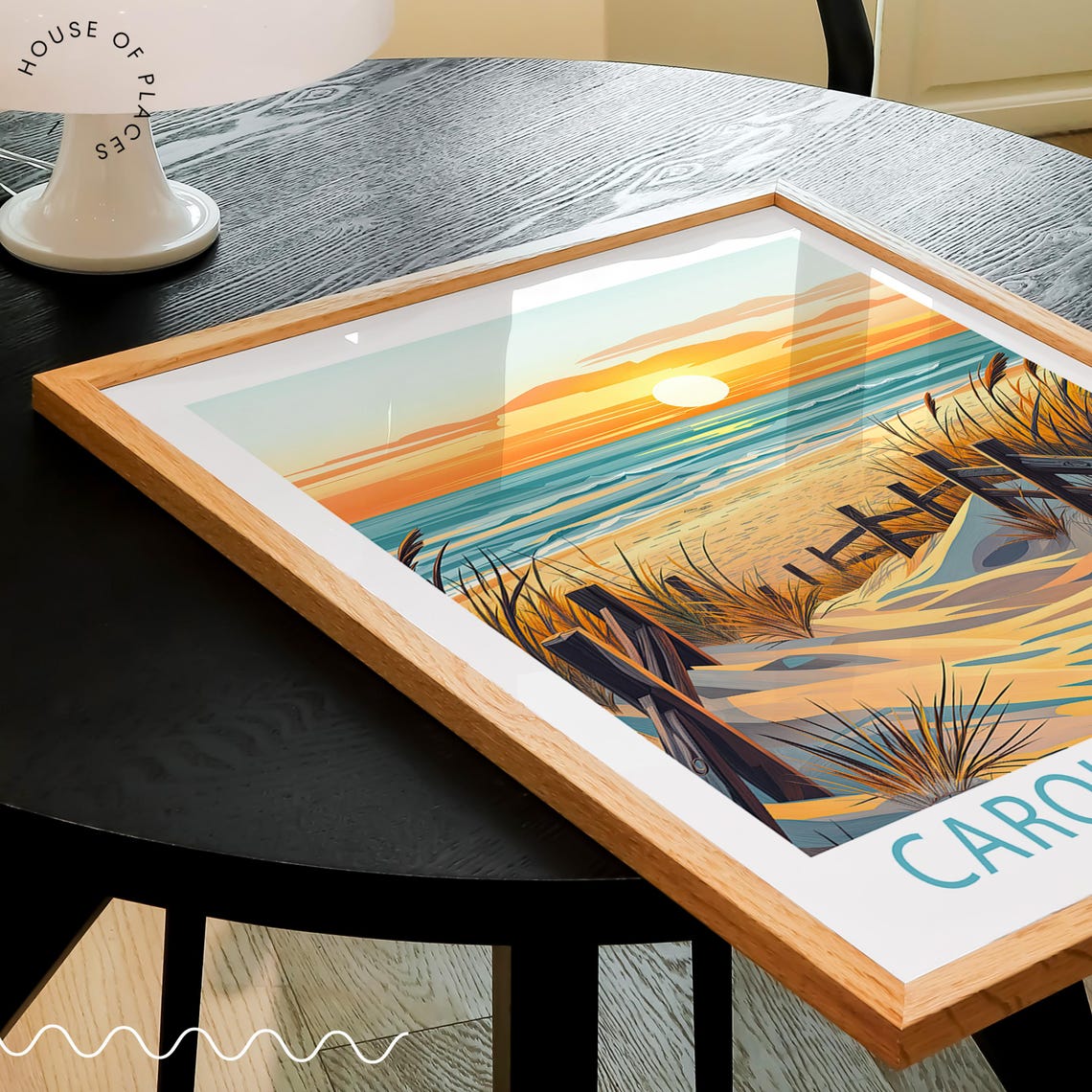 Carolina Beach North Carolina Dune Path Ocean Sunset Art Poster - Image 3