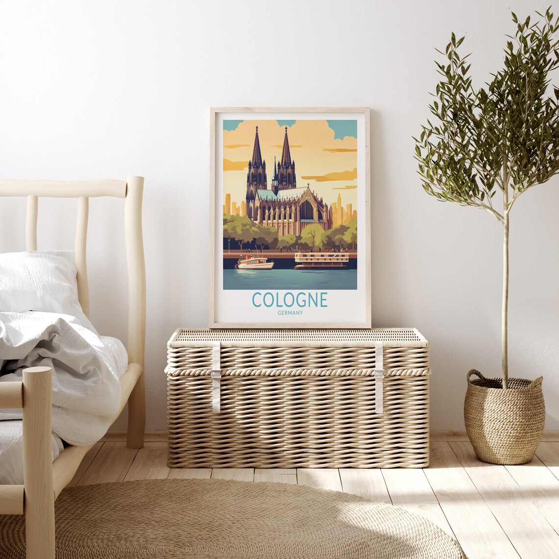 Cologne Travel Poster, Germany Travel Poster Print - Image 3
