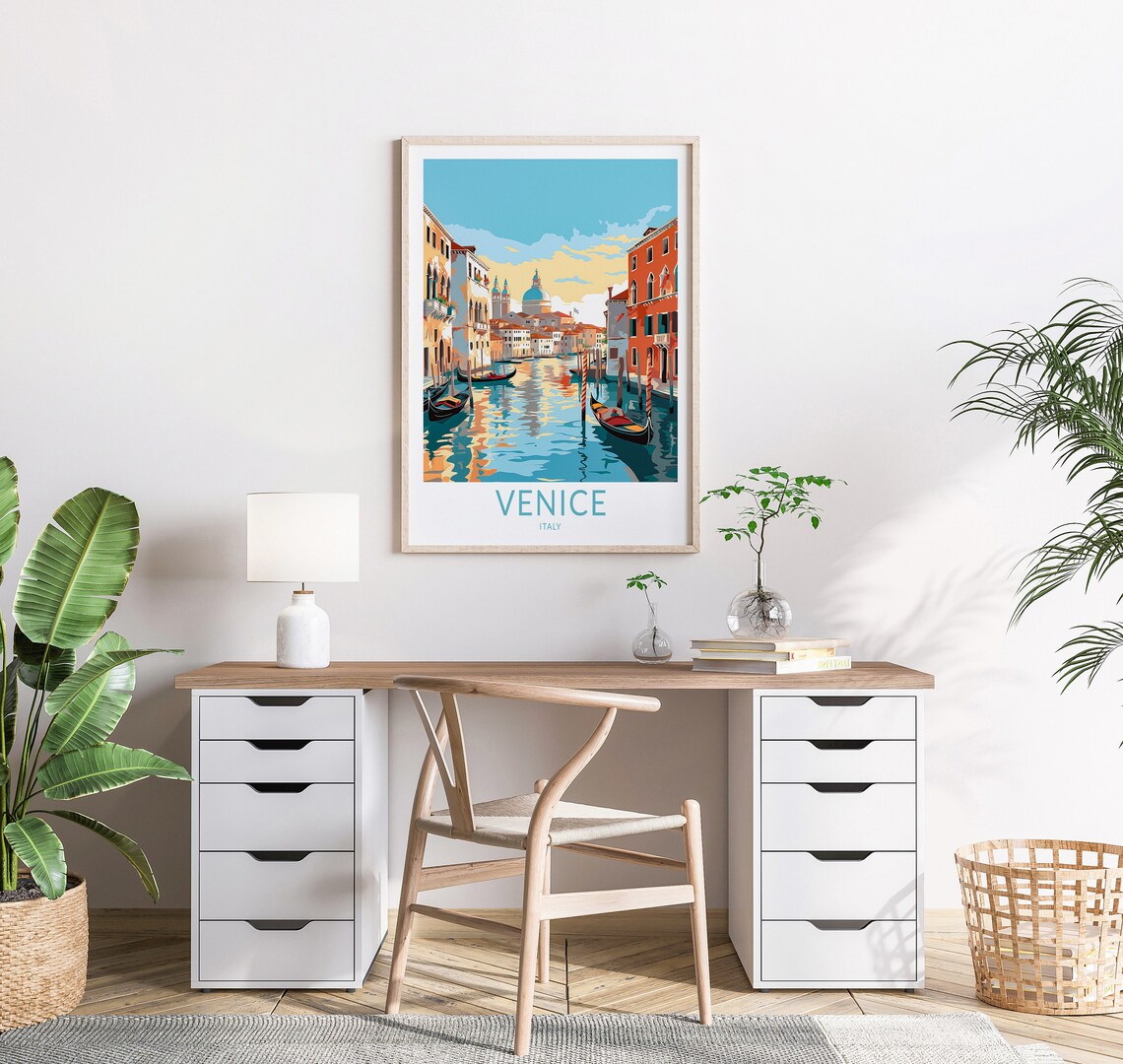 Venice Italy Travel Poster, City Wall Decor - Image 2