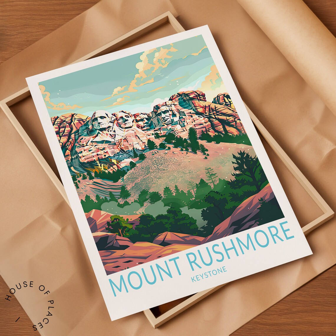 Mount Rushmore Travel Poster, National Memorial - Image 2