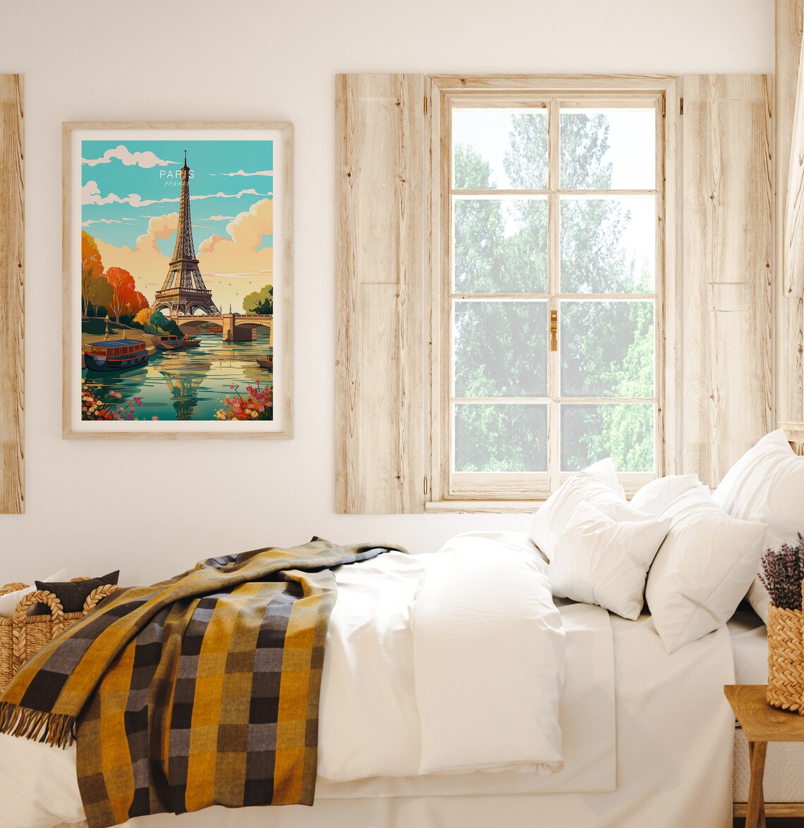 Paris France Travel Poster Wall Art Eiffel Tower Paris France Travel Poster Europe Travel Poster Eiffel Tower Poster - Image 2