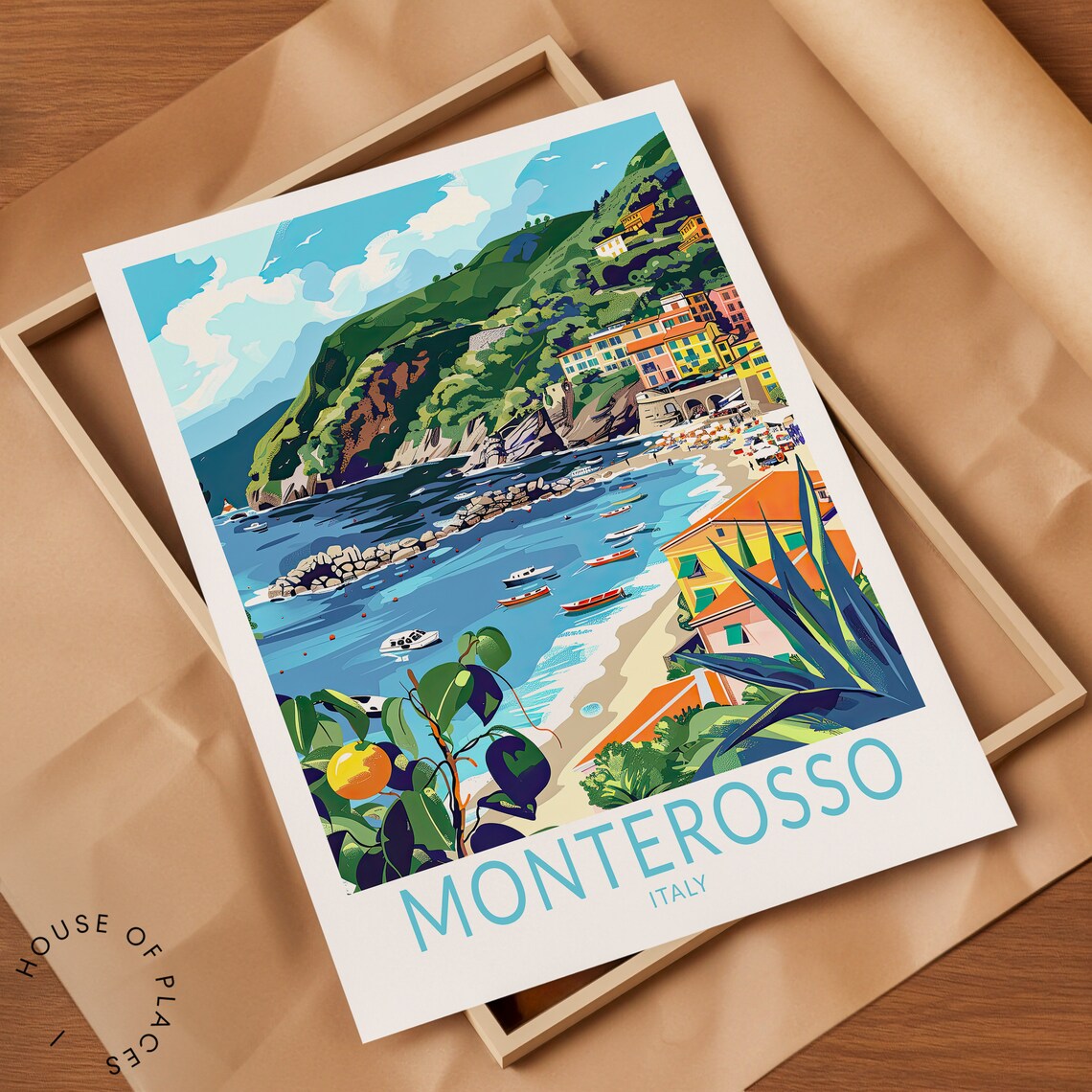 Monterosso Italy Travel Poster, Coast Wall Decor - Image 2