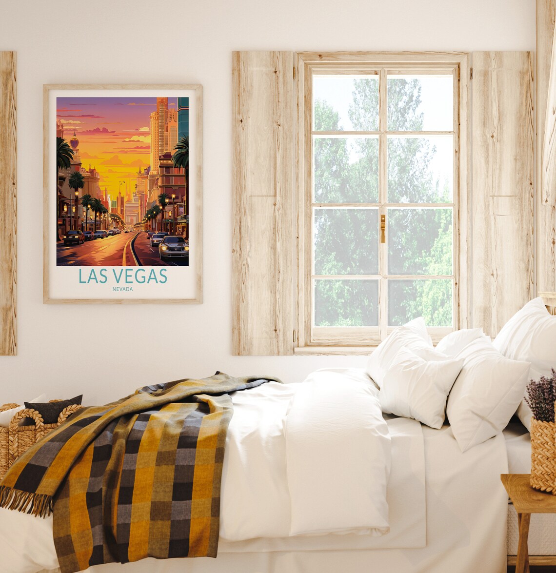 Las Vegas Nevada Poster Wall Art Las Vegas Nevada Travel Poster Las Vegas Nevada Travel Poster Home Decor Traveler Gift - Image 2