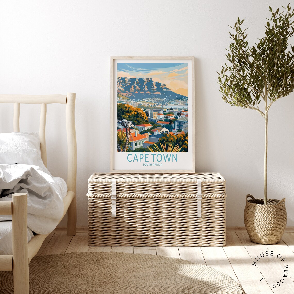 Cape Town South Africa Home Decor Travel Poster - Image 3