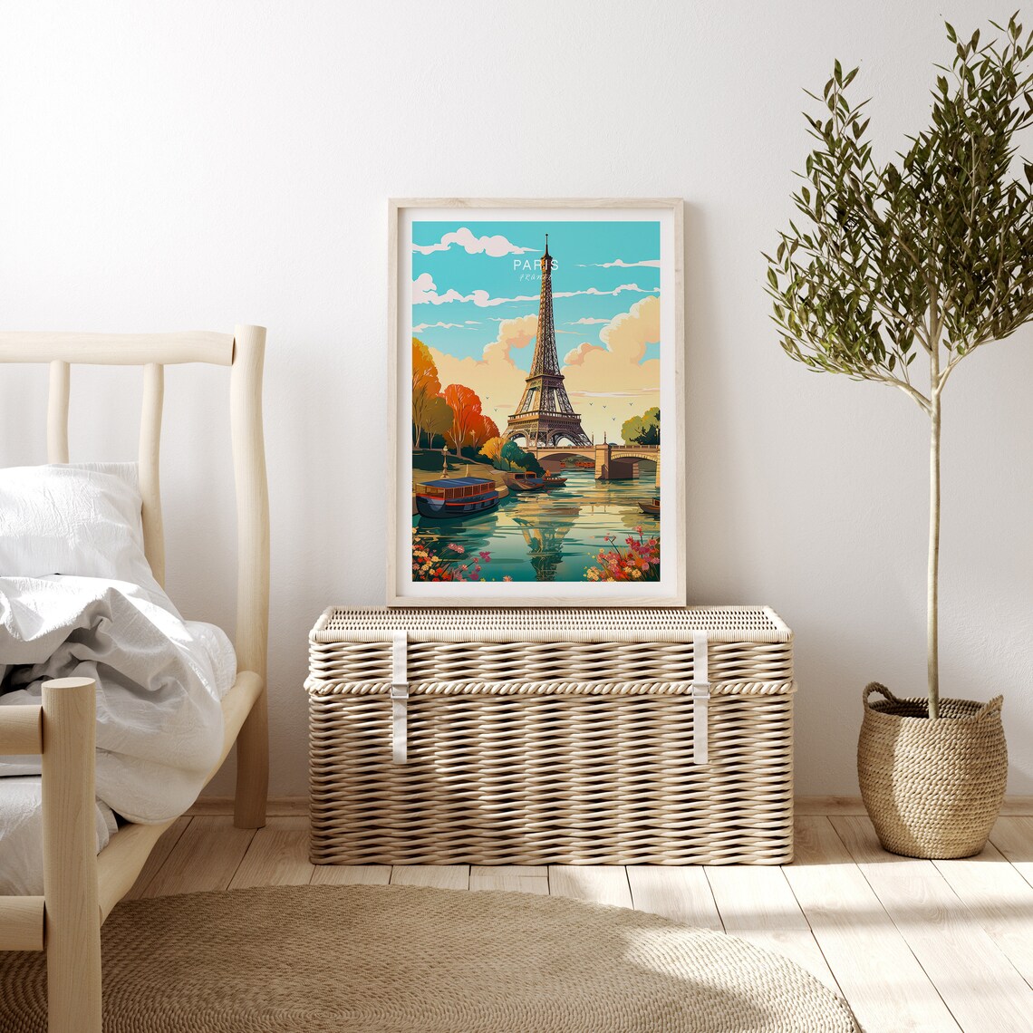 Paris France Travel Poster Wall Art Eiffel Tower Paris France Travel Poster Europe Travel Poster Eiffel Tower Poster - Image 3