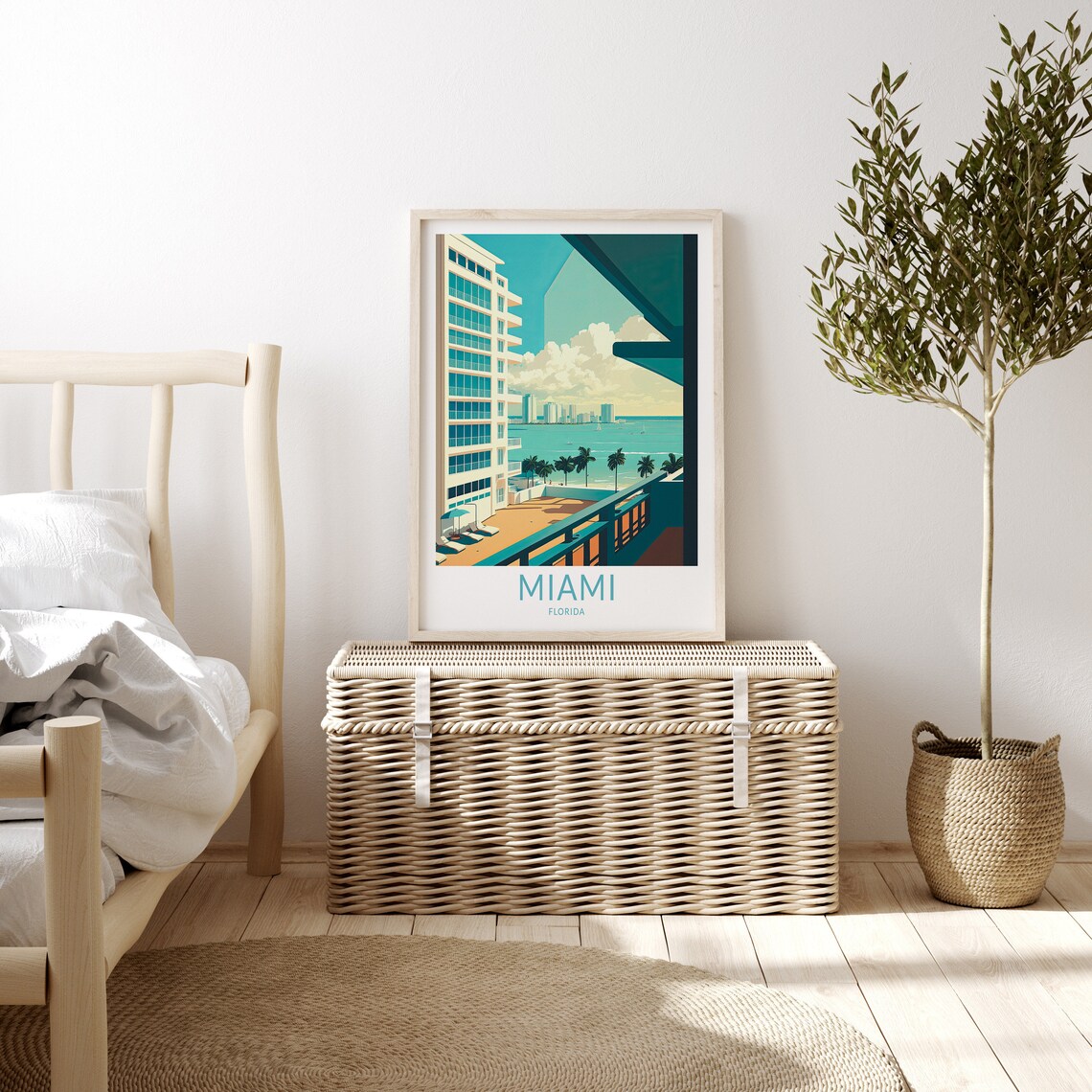 Miami Florida Travel Poster, Travel Home Decor - Image 3