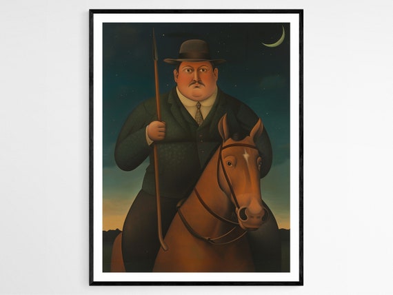 Bold Rider Humorous Body Positive Art Print Whimsical Fine Art For Home Decor Empowering Wall Art Gift Idea