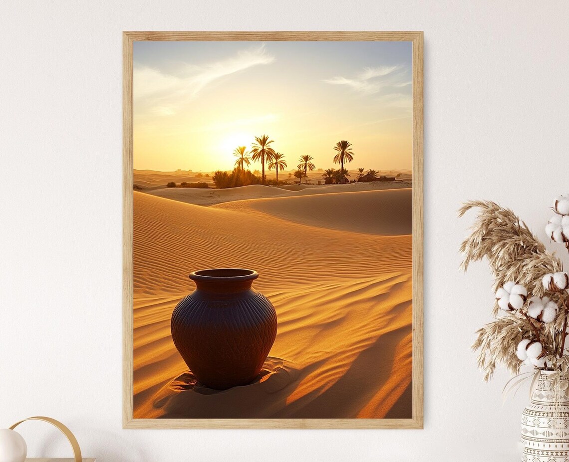Arabian Desert - Ancient Clay Jar Rolling Dunes