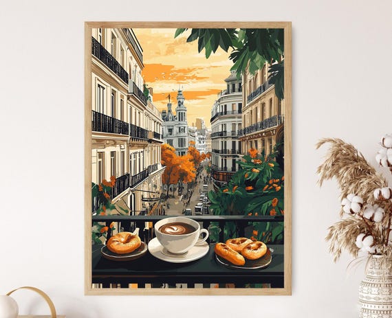 Taza De Chocolate With Medialunas In Buenos Aires Cultural Charm Art