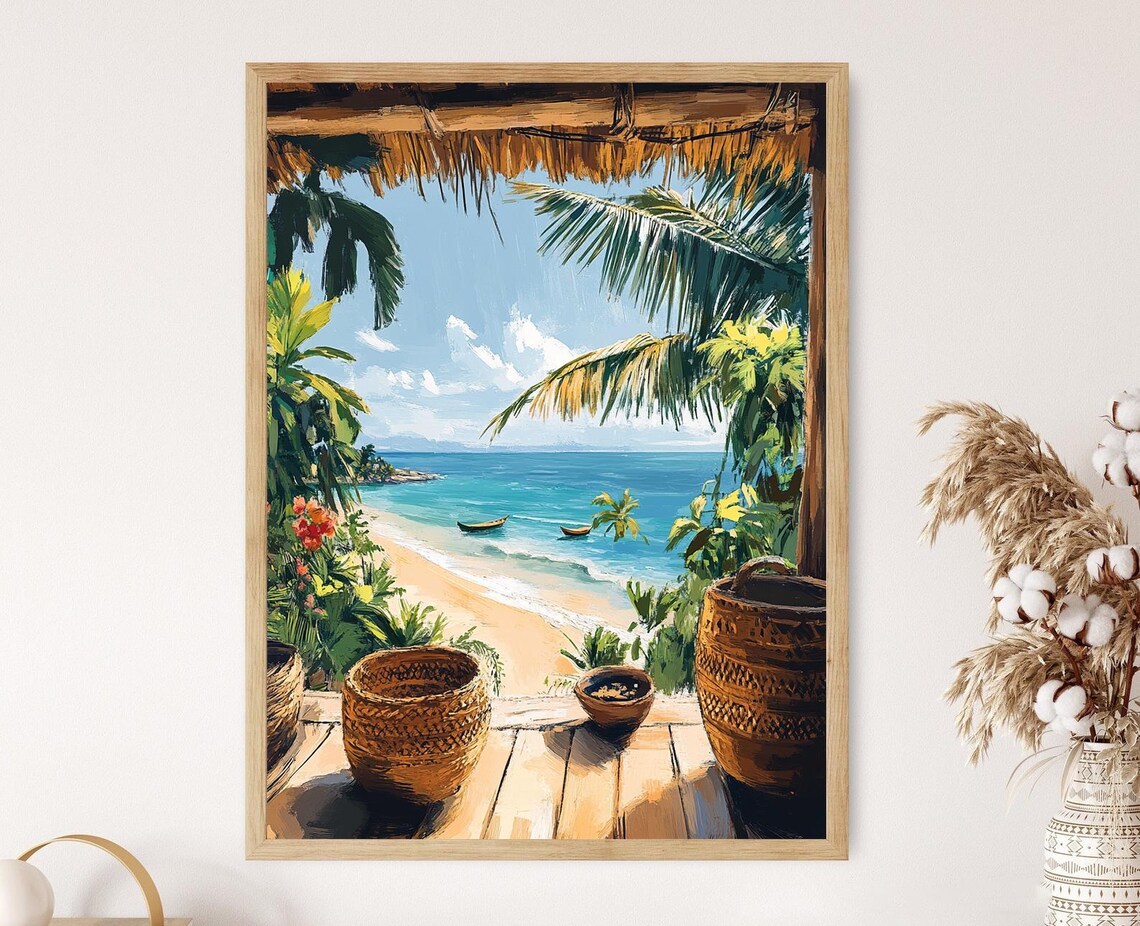 Toamasina Terrace, Madagascar Coastal View Art Print