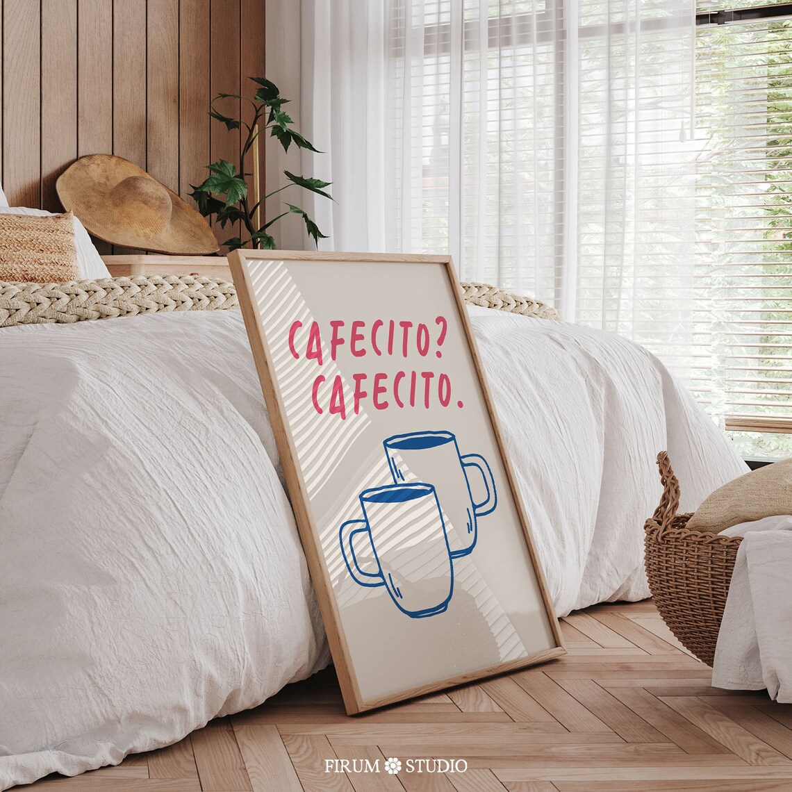 Cafecito Art Print, Modern Spanish Kitchen Decor - Image 2