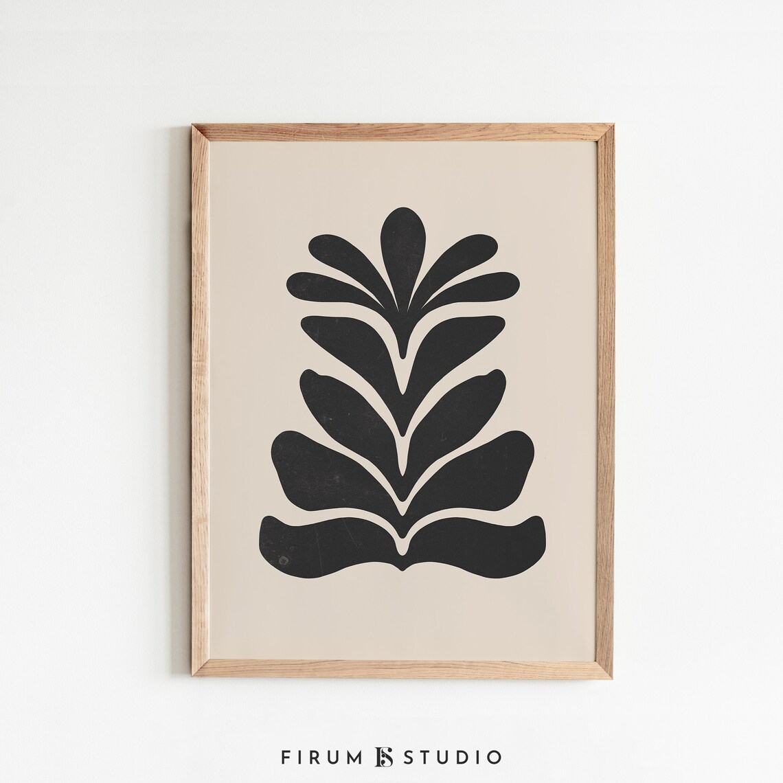 Modern Nordic Abstract Botanical Art Print