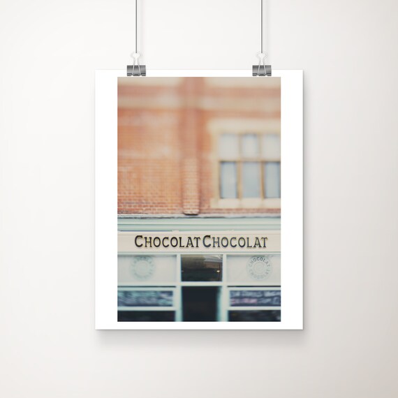 Cambridge Chocolate Shop Print English Architecture Photography 14x11