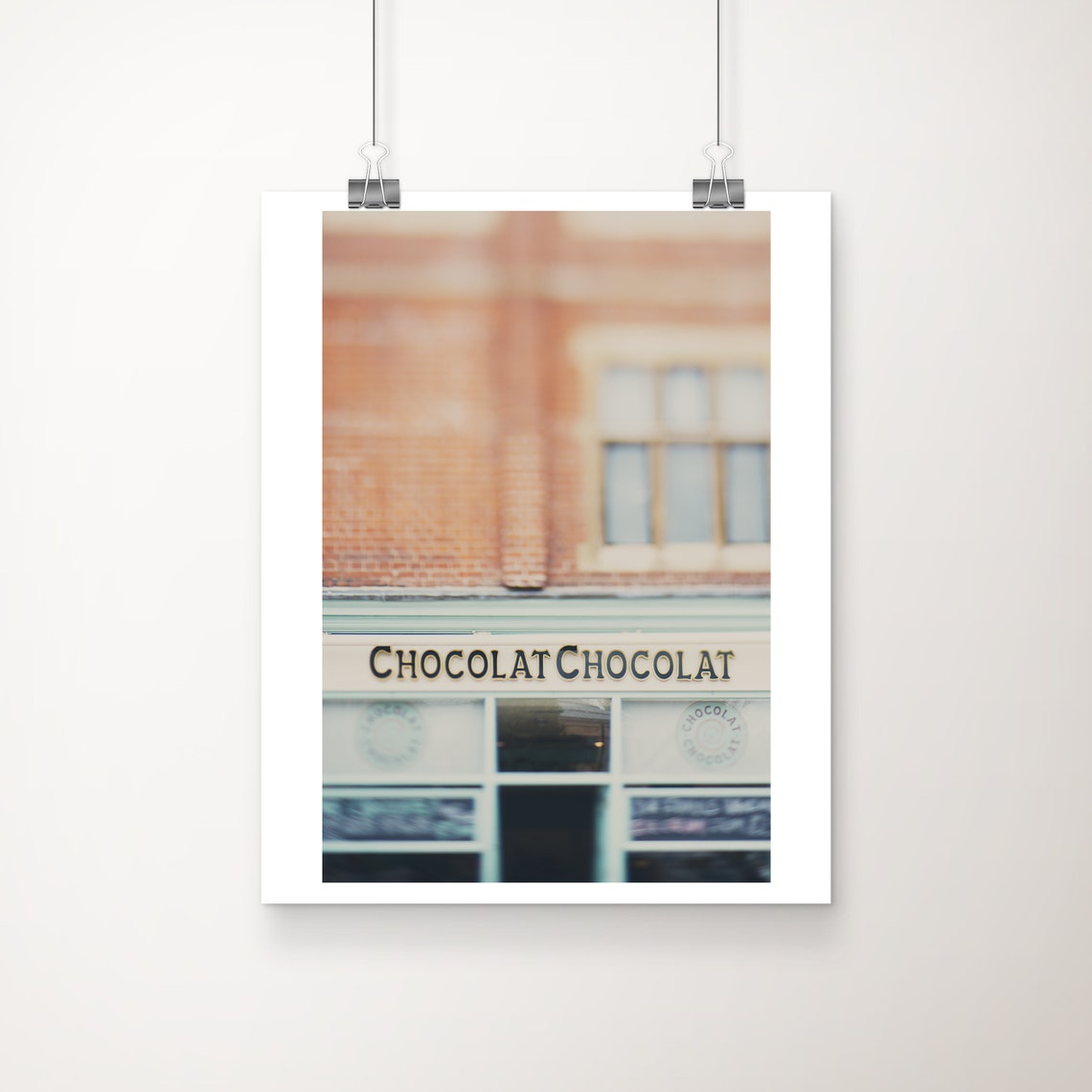 Chocolat Chocolat Cambridge Vintage Shopfront Photography Poster