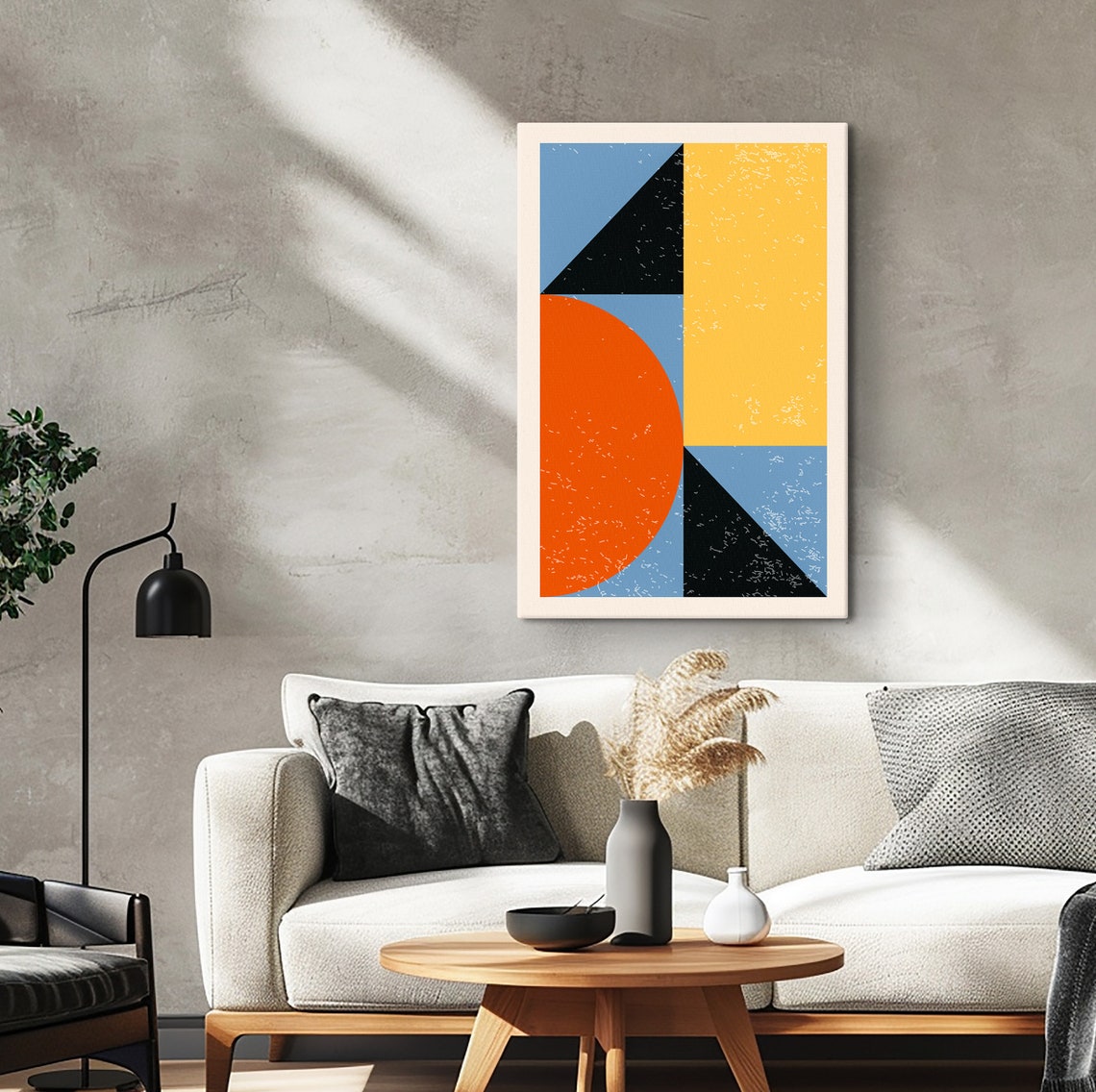 Geometric Shapes Wall Art Minimalist Shapes Painting Art Contemporary Art Print Modern Painting Large Wall Art Colorful Prints - Image 4
