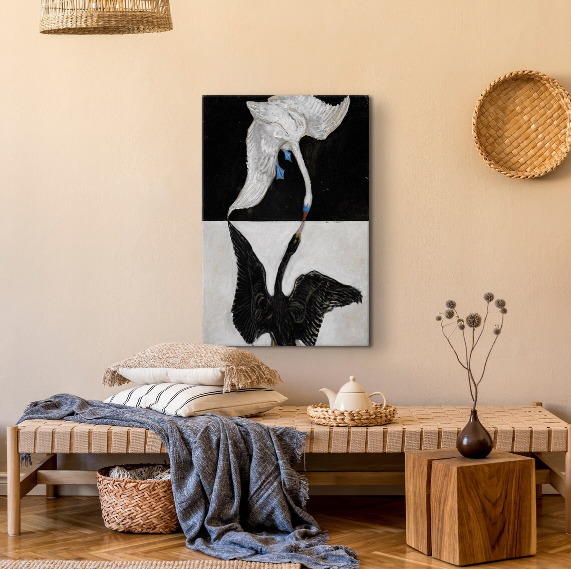 Hilma af Klint The Swan No 1 Black and White Swan Art Poster - Image 5